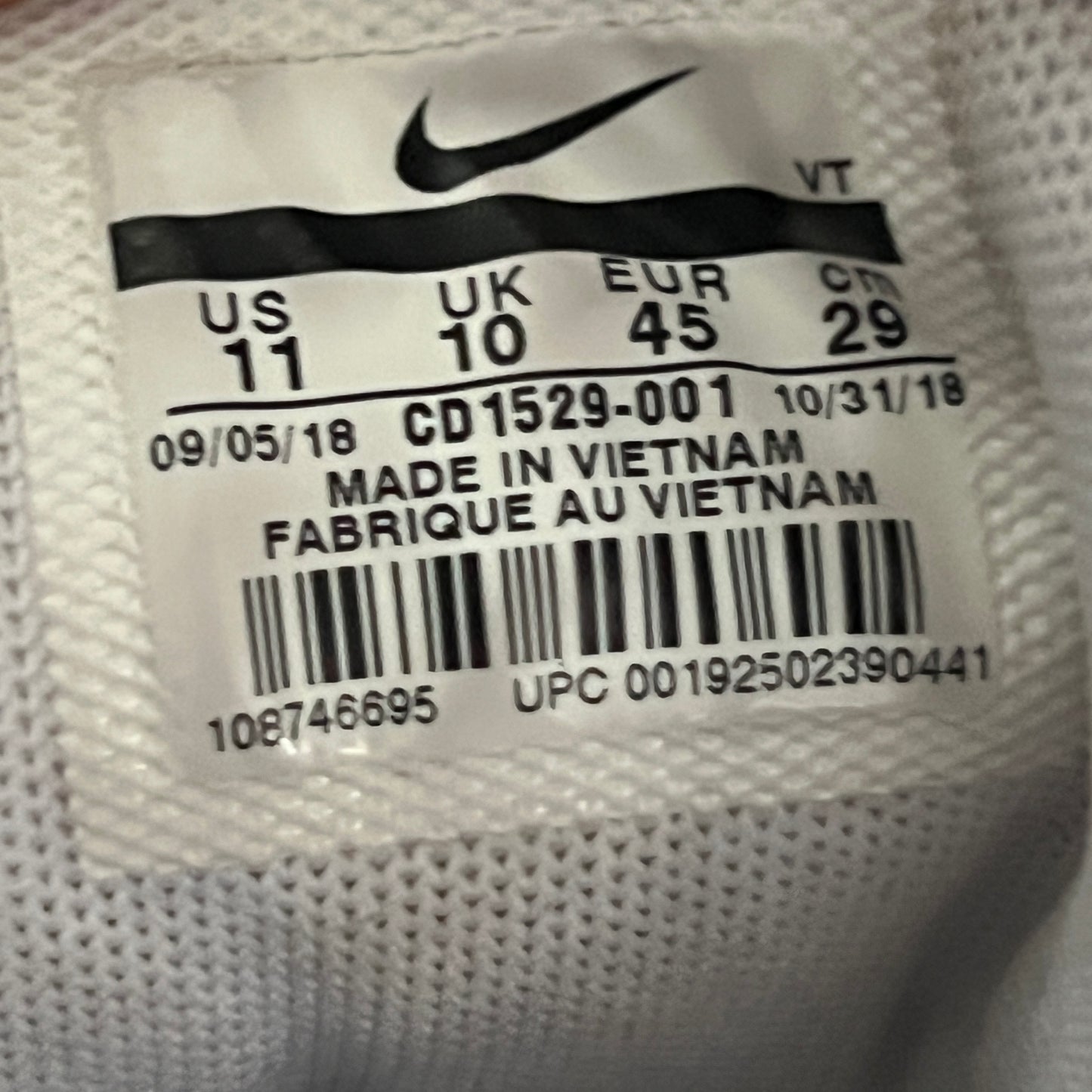 AIRMAX 95 ALUMINIUM UK10