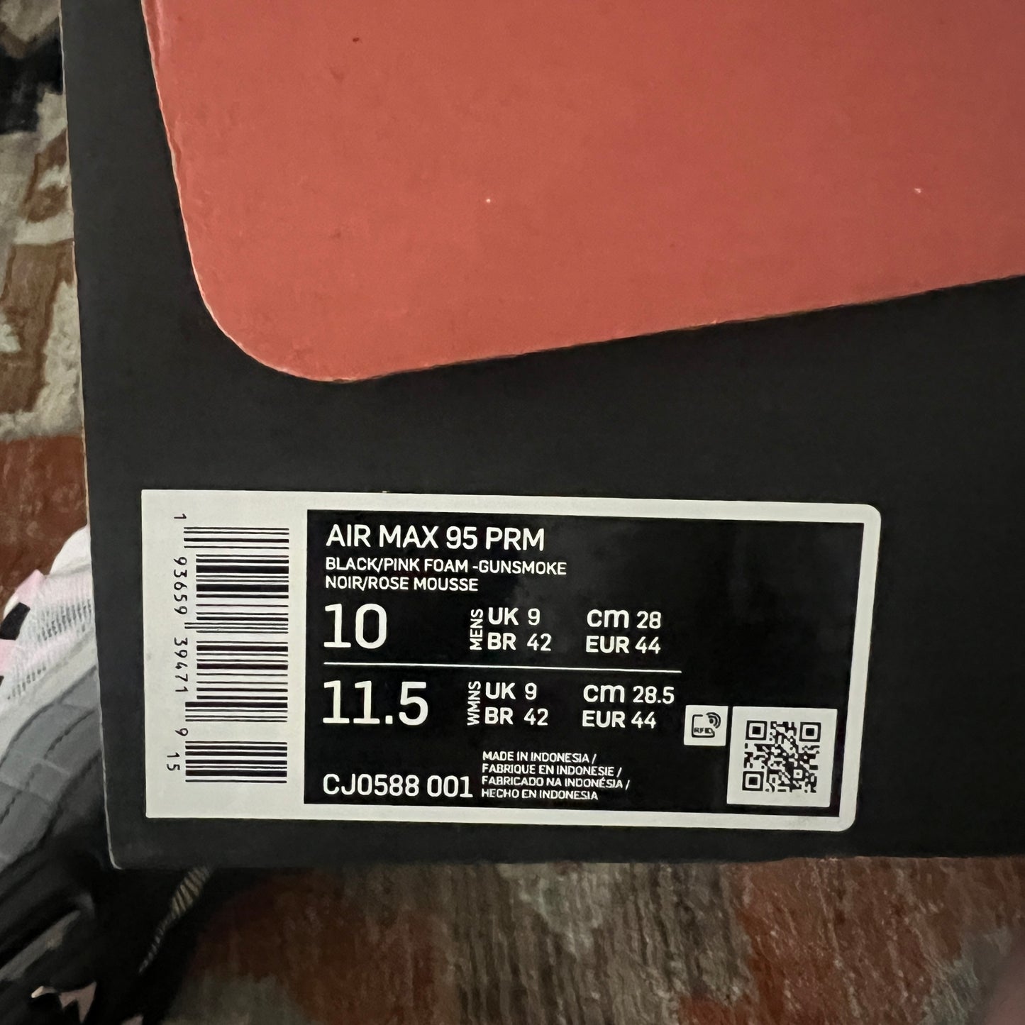 AIRMAX 95 PINK FOAM UK9