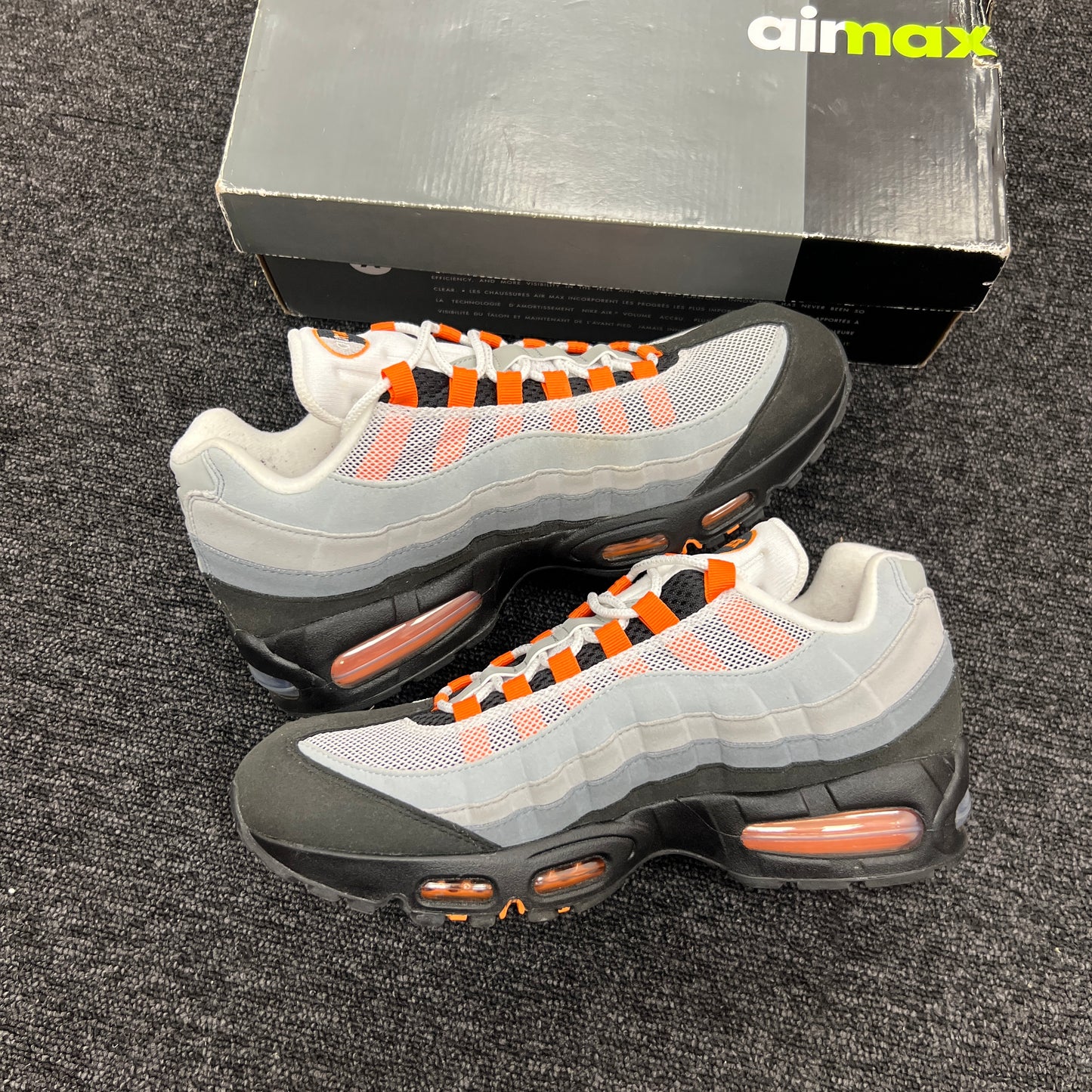 AIRMAX 95 MANDARIN BIG BUBBLE UK9